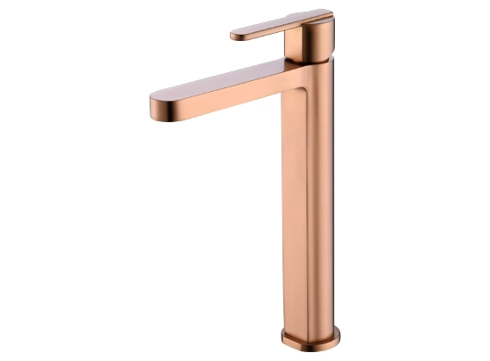 Découvrez notre mitigeur lavabo or rose brossé. Un mélange parfait d'esthétique et de fonctionnalité pour votre salle de bain. Corps en laiton, cartouche céramique, installation facile. - GARANTIE 5 ANS - LIVRAISON OFFERTE en 5 à 6 Jours
